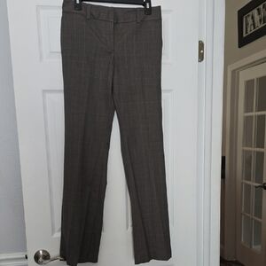 Ann Taylor Signature Women's Brown Plaid Pants Size 2 ♥️EUC♥️